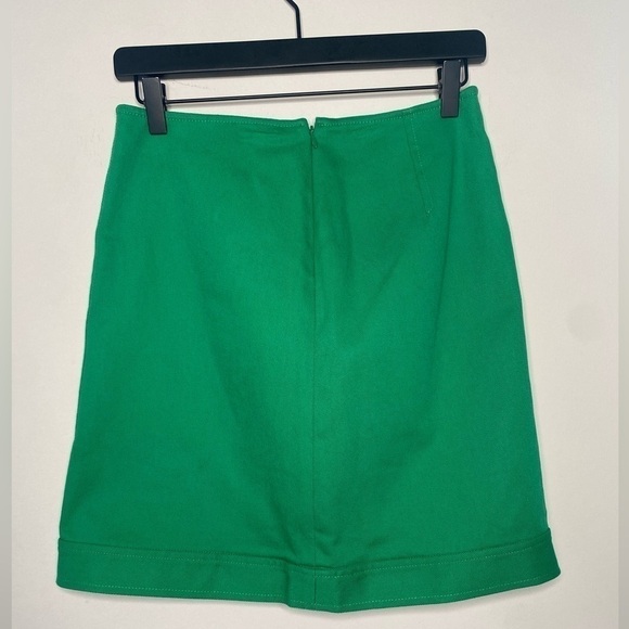 Worth Kelly Green Rare Style One of a Kind Skirt Size 2 - Picture 3 of 9